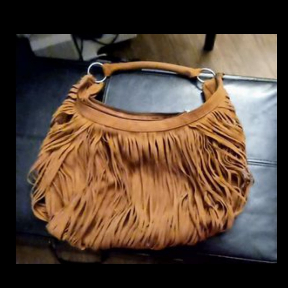 Suede purse